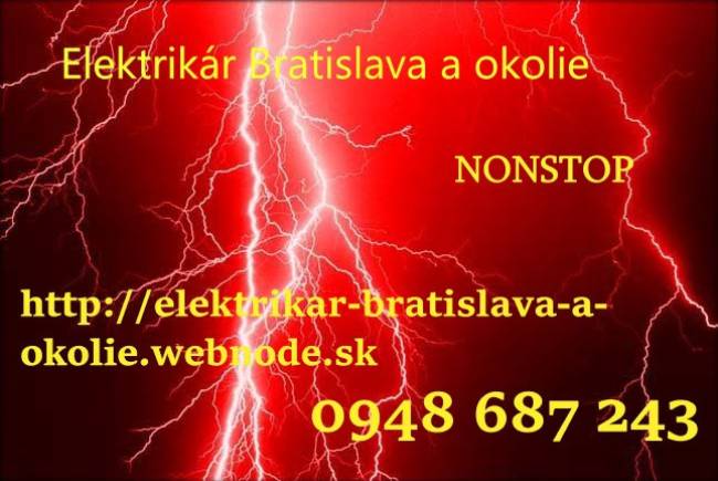 Elektrikár Bratislava a okolie