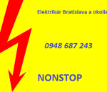Elektrikár Bratislava a okolie NONSTOP