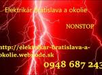 elektrikár Bratislava-NONSTOP